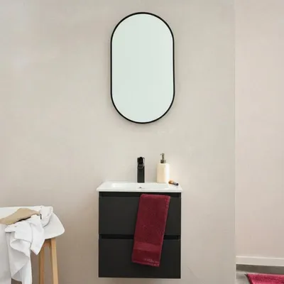 Produktbild von Hängewaschtisch 45cm mit Keramikwaschbecken SORRENTO