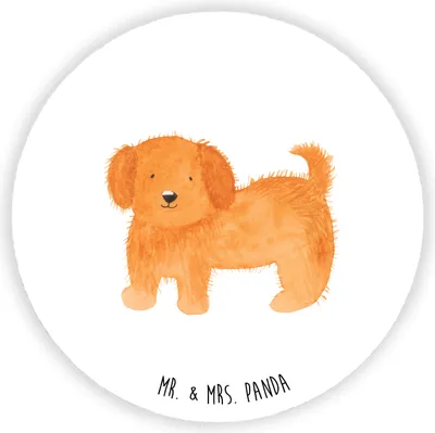 Produktbild von Mr. & Mrs. Panda Kühlschrankmagnet Hund Flauschig - Weiß - Geschenk, Hunde, Süß, Magnetknopf, Sprüche, pinnwand magnet, Frauchen, für pinwand, kühlschrank