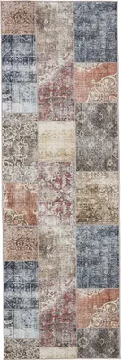 Produktbild von benuta Waschbarer Vintage Teppich Läufer George Multicolor 80x240 cm Wohnzimmerteppich Schlafzimmer weich orientalisch