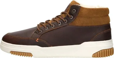 Image de HUB Mark 2.1  Veterschoenen Hoog - Cognac - Maat 46