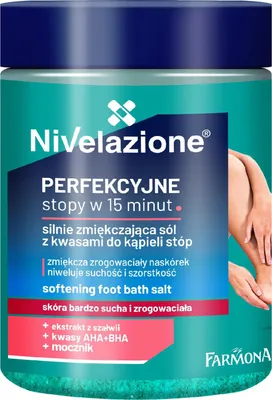 Produktbild von NIVELAZIONE Fußbadesalz mit stark weichmachenden Eigenschaften und Säuren 350 g