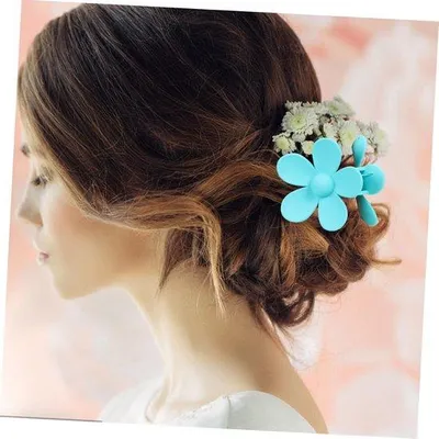 Image de Lot de 9 barrettes - Barrettes, accessoires pour cheveux, barrettes à nœud, barrettes à fleurs, barrette française, pinces à cheveux à fleurs, accessoires pour cheveux en plastique