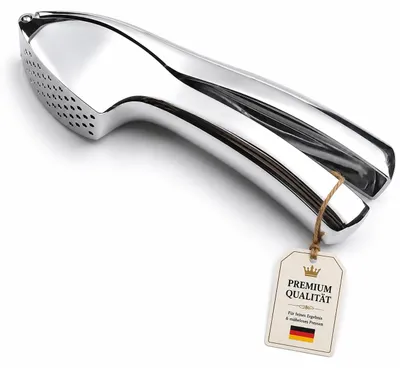 Obrázek produktu pro Lis na česnek z nerezové oceli, ergonomický a vhodný do myčky