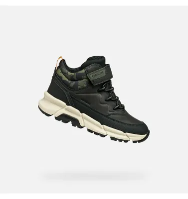 Produktbild von Geox Schwarze Jungen-Ankle-Boots Flexyper Plus 29