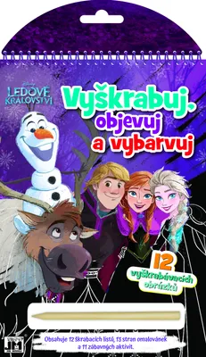 Obrázek produktu pro Vyškrabuj, objevuj, vybarvuj - Ledové království