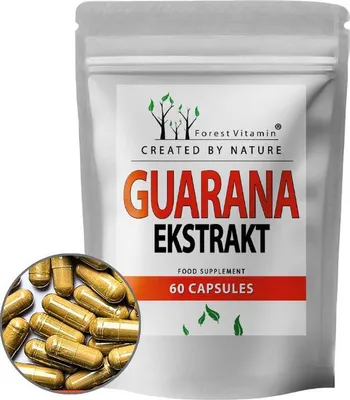 Produktbild von Guarana 525mg - 60 Kapseln - natürliches Koffein (115mg) - Forest Vitamin