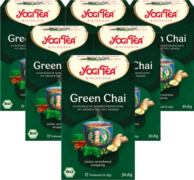 Produktbild von 6 x  YOGI TEA Green Chai | 6 x 30,6g