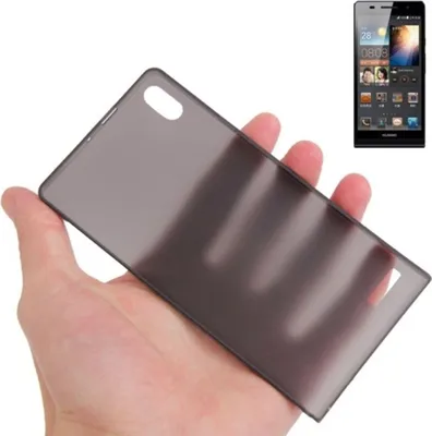 Produktbild von Schutzhülle Case Ultra Dünn 0,3mm für Handy Huawei Ascend P6 Schwarz Transparent