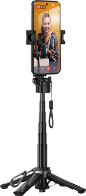 Produktbild von Hoko, Mini Stativ 3in1 mit Bluetooth & MagSafe Clip, Schwarz