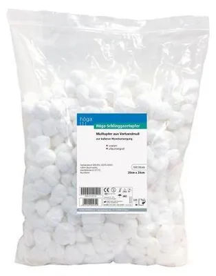 Produktbild von Höga-Schlinggazetupfer Mulltupfer pflaumengroß 500 St