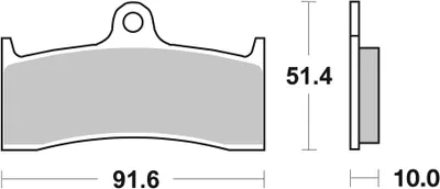Zdjęcie produktu dla Klocki hamulcowe SBS 729DC (zestaw na tarczę) Road Racing Dual Carbon
