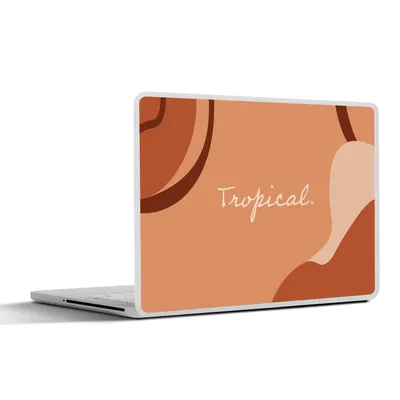 Produktbild von MuchoWow® Laptop Aufkleber Sticker Cover Sommer - Tropisch - Zitate 25x18 cm - Laptop-Deko