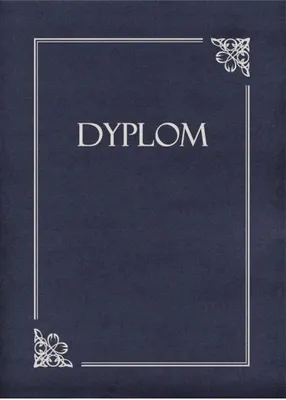 Zdjęcie produktu dla Teczka Ozdobna Na Dyplom Granatowa (10) 220515