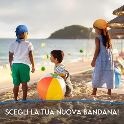 Productafbeelding van Bandana voor kinderen, 50 - 54 cm, 100% katoen, kleurrijk, voor de zomer