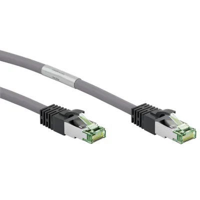 Produktbild von Goobay CAT 8.1 Patchkabel, S/FTP (PiMF), Grau, 1m, 1 m, Cat8.1, S/FTP (S-STP), RJ-45, RJ-45, Grau