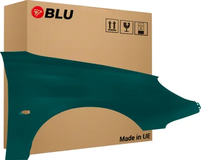 Immagine prodotto di BLU Parafango compatibile con Peugeot 206 CC KSJ Destra Grün Vert Tie Break | 1998-2009 | Anteriore | Verniciato | Pronto per il montaggio | Acciaio