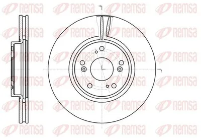 Produktbild von 2x REMSA Bremsscheibe 61218.10 vorne für HONDA Accord VII Limousine (CL CN)