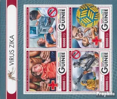Produktbild von Briefmarken Guinea 2016 Mi 11911-11914 Kleinbogen (kompl. Ausgabe) postfrisch Zika-Virus