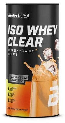 Produktbild von Biotech USA Iso Whey Clear 400g Pfirsich Eistee