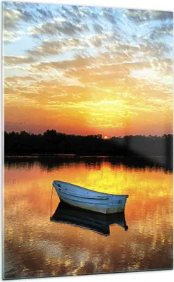 Produktbild von Bilder auf glas - Einteilig - Landschaft Sommer Meer - 70x100cm - Glasbilder - Wandbilder - Bilder - zum Aufhängen bereit - Wanddekoration aus Glas - Glas Bilder - Wandbild auf Glas - GPA70x100-3167