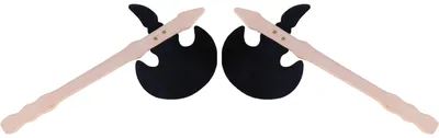 Produktbild von BestSaller 1013 Streitaxt aus Birken Holz, 45 cm, schwarz/natur (2 Stück)