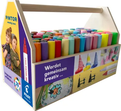 Produktbild von PILOT Kreativmarker PINTOR 9003D95 Display sort 95tlg