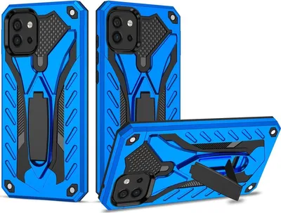 Produktbild von Mobigear Armor Stand  Samsung Galaxy A03 Hülle Hardcase Backcover Stoßfest mit Ständer - Blau