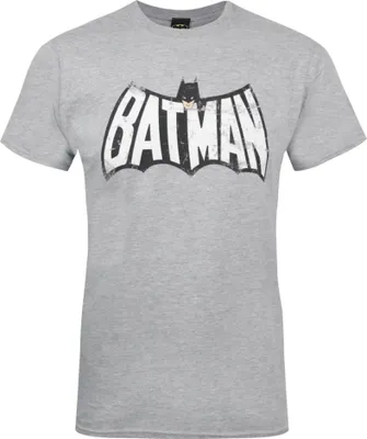 Produktbild von Batman offizielles Herren Retro Logo T-Shirt NS4941 (S) (Grau)