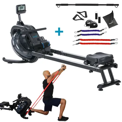 Produktbild von Skandika Wasserrudergerät Nemo IV + Widerstandsbänder-Set