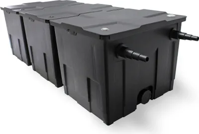 Obrázok produktu pre Kompletná sada Wiltec: CBF-350C rybníkový filter do 90000 l prietokový filter, NEO10000 rybníkové čerpadlo 10000l/h 80W, CUV-272 rybníkový odkalovač 72W, 25m rybníková hadica 25 mm, CSP-250 skimmer 2500l/h 45W