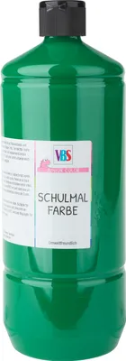 Produktbild von VBS Schulmalfarbe 1.0 l für kreatives Malen in der Schule und zu Hause Grün
