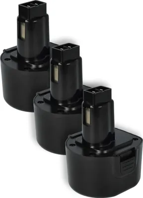 Produktbild von vhbw 3x Akku Ersatz für Dewalt DE9074, DC9062, DE9036, DE9061, DE9062, DW9061, DW9062 für Werkzeug (1500 mAh, NiMH, 9,6 V)