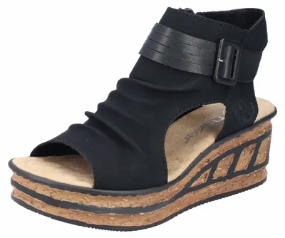 Produktbild von Rieker Keilsandalette Schwarz