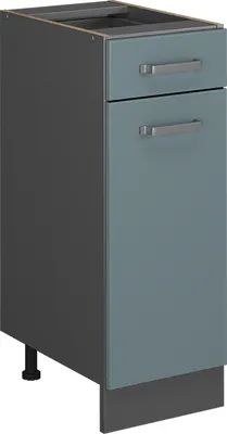 Produktbild von Küchenunterschrank Vicco R-Line Blau-Grau 30 cm ohne Arbeitsplatte, Model 41173