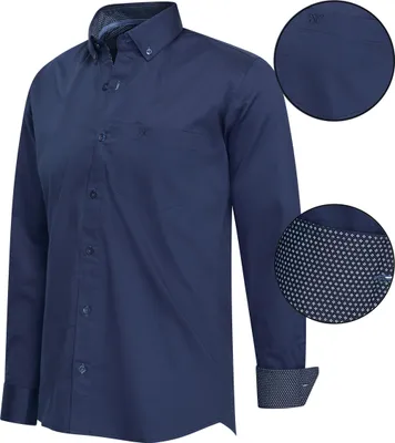 Zdjęcie produktu dla Cappuccino Italia regular fit overshirt granatowy - Duży L