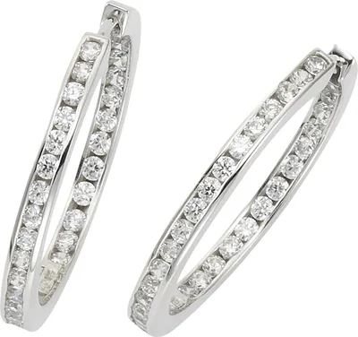 Produktbild von Celesta Silber Ohrring 925 Sterling Silber Zirkonia weiß