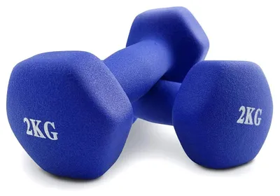 Obrázek produktu pro Sada dvou neoprenových činek (2 kg) pro domácí použití