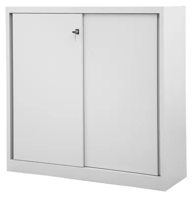 Produktbild von Bisley Schiebetürenschrank ECO - Farbe: Verkehrsweiß