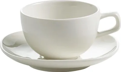 Produktbild von Maxwell & Williams Bisou Espressotasse mit Untertasse, Mokkatasse, Kaffeetasse, Porzellan, Weiß, P73310
