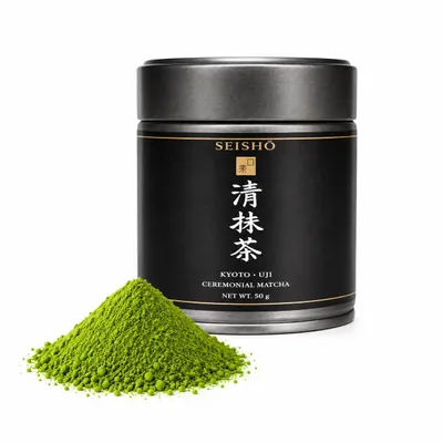 Produktbild von SEISHŌ Signature Ceremonial Matcha 50 g – Premium Matcha Grüntee aus Kyoto Uji Japan – Steinvermahlener Matcha Tee