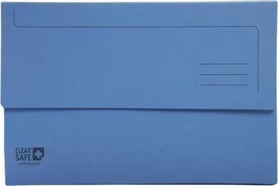 Image de Exacompta - Classeurs à pochettes Clean'Safe A4 400 g bleu 5 pièces
