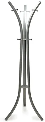 Imagen del producto de Perchero de pie con tres patas de metal, color gris
