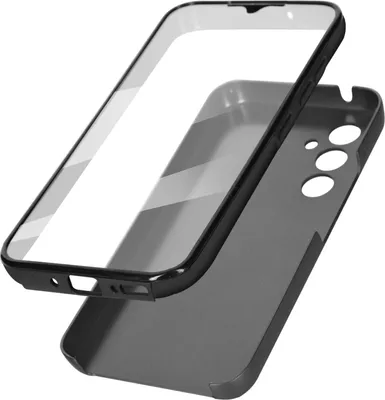 Produktbild von Avizar, 360° Rundum-Schutzhülle (Vorder- und Rückseite) für Samsung Galaxy A34 5G, Schwarz