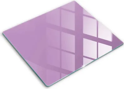 Zdjęcie produktu dla Deska kuchenna – 60 cm x 52 cm - Szklana deska do krojenia - Szkło hartowane – Antypoślizgowa - Kolor Fioletowy