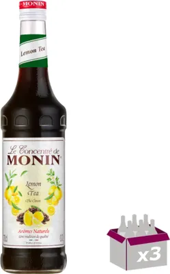 Image de Lot de 3 Sirop Monin - Thé citron - 70cL