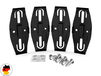 Polarmotor Klett Kennzeichenhalter Motorrad - Rahmenlos Für 180x200mm Nummernschilder