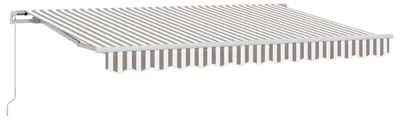 Immagine prodotto di Tenda da sole estensibile vidaXL, grigio chiaro e bianco, 5 x 3 m