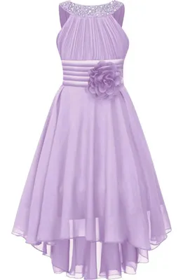 Produktbild von Mädchen Partykleid Gr. 152 cm – Festliches Chiffon Kleid mit Strasssteine, Schleife & Plissee – Perfekt für Hochzeit, Taufe & besondere Anlässe