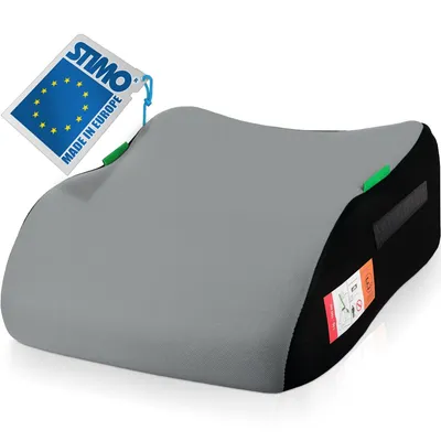 Produktbild von Kindersitzerhöhung Sitzerhöhung ergonomisch Kinder 135-150 cm Auto Sitz ECE R129 Bezug waschbar Grau