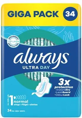 Image de Always Ultra Bandage Normal+ 34 pcs....